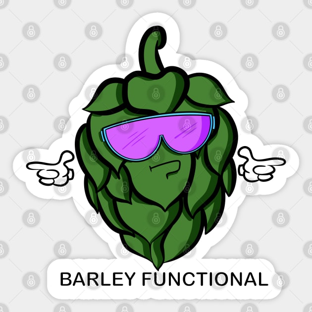 Barley Functional Sticker by Art by Nabes